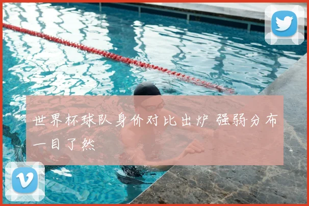 世界杯球队身价对比出炉 强弱分布一目了然